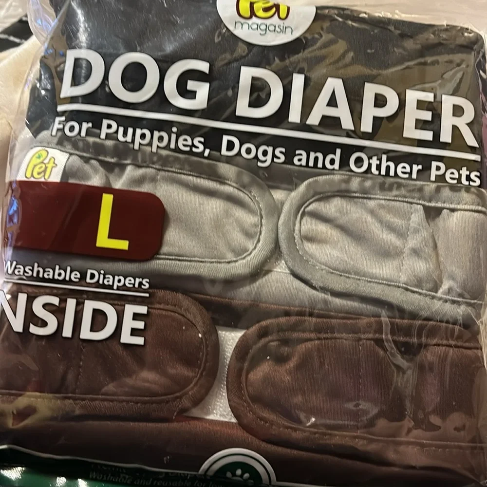 New Pet Magasin Reusable Washable Dog Diapers (Pack of 3), Highly Absorbent